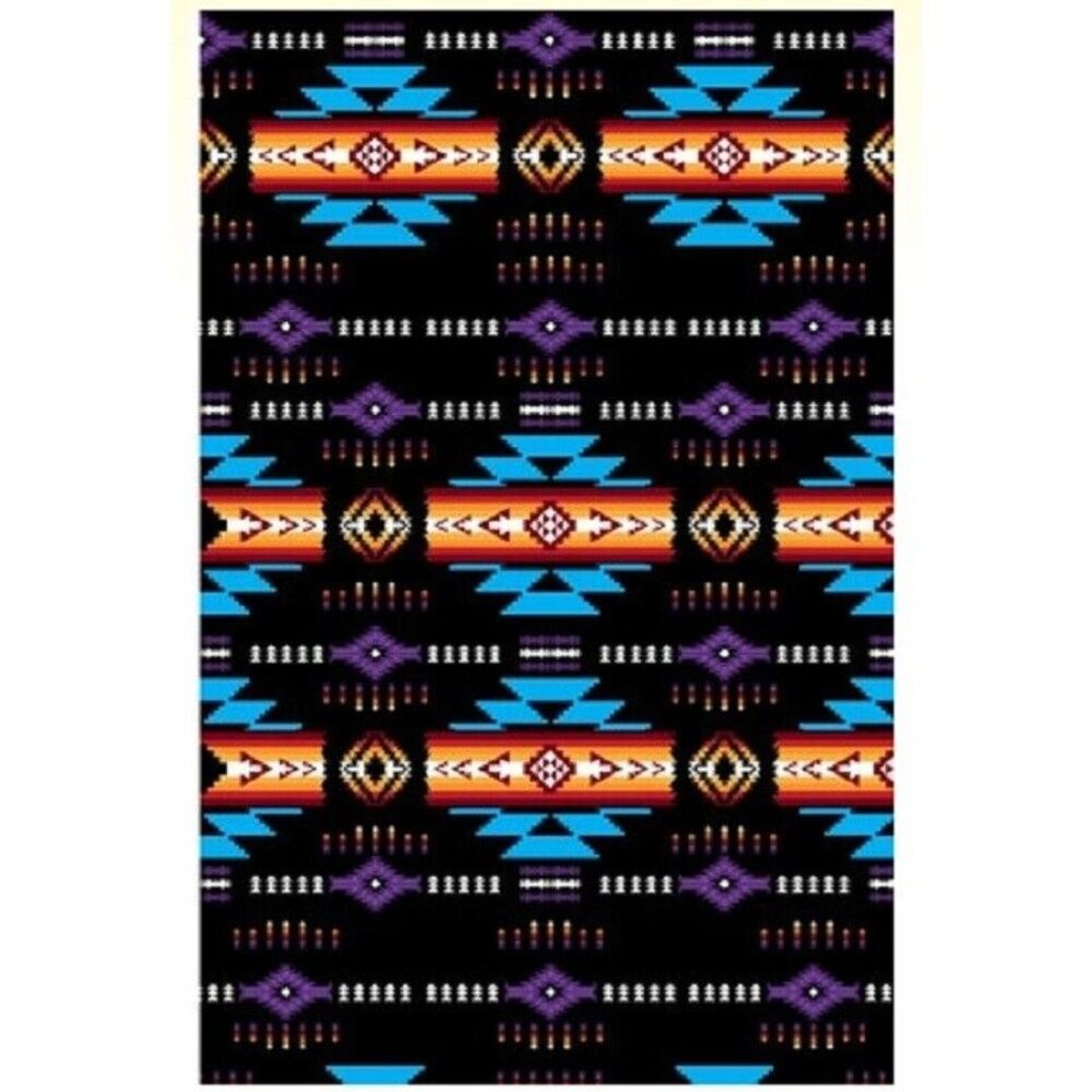 New Black Oversized Southwest Bath Beach Pool Gift Towel Geometric Aztec Navajo